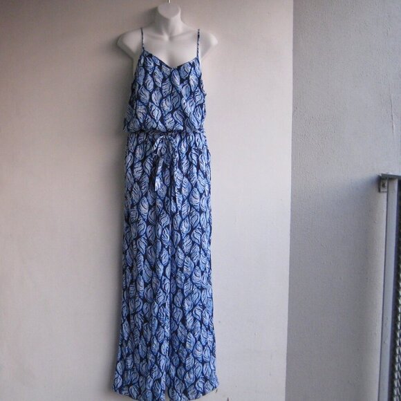 Lilly Pulitzer Blue Shell Print Jumpsuit Size Small - Picture 1 of 4